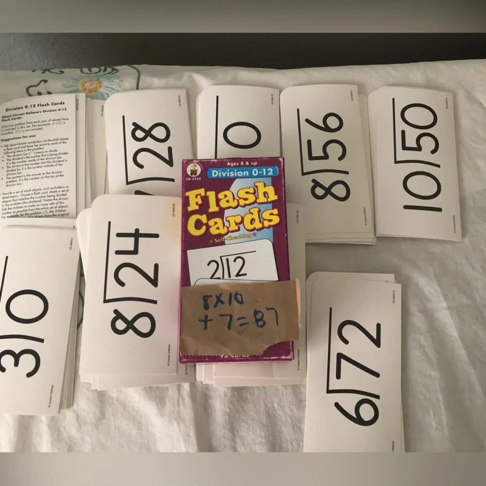 Carson-Dellosa Division Flashcards 0-12